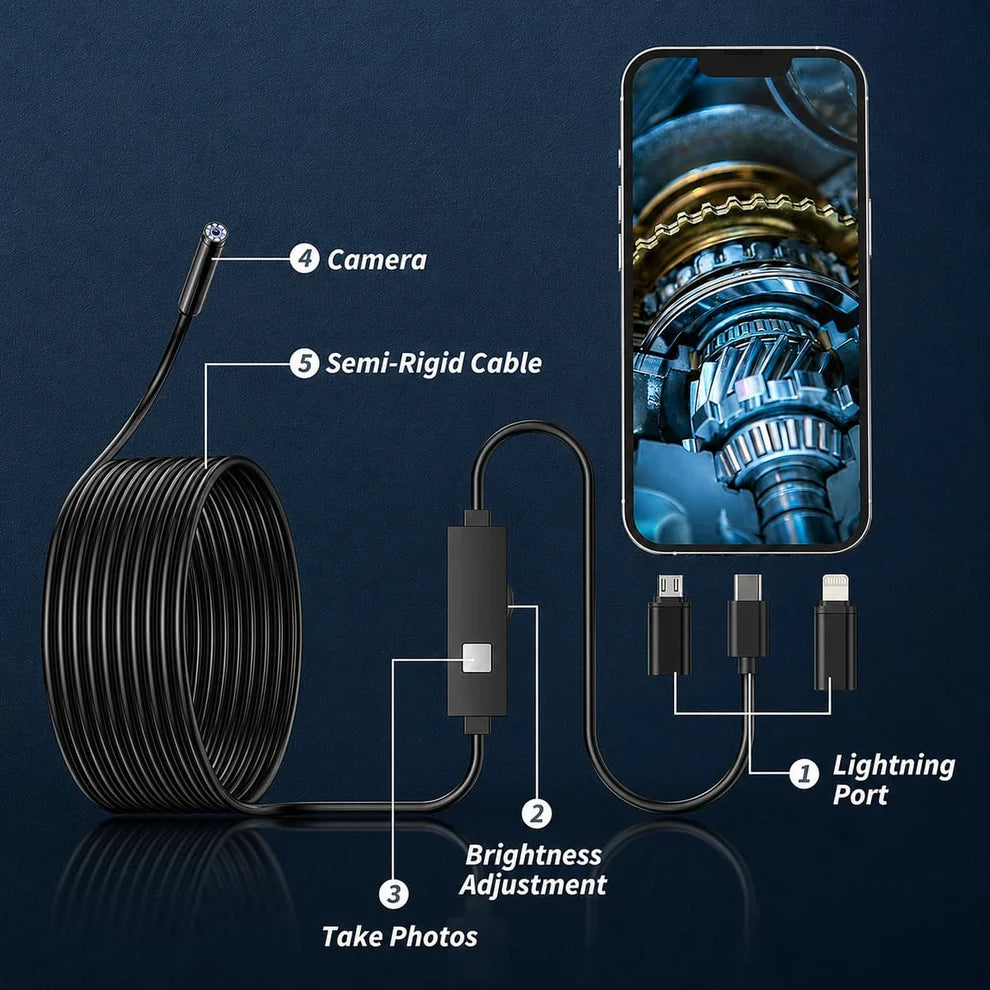 CMFY InspectPro™ Inspection Camera for iPhone & Android