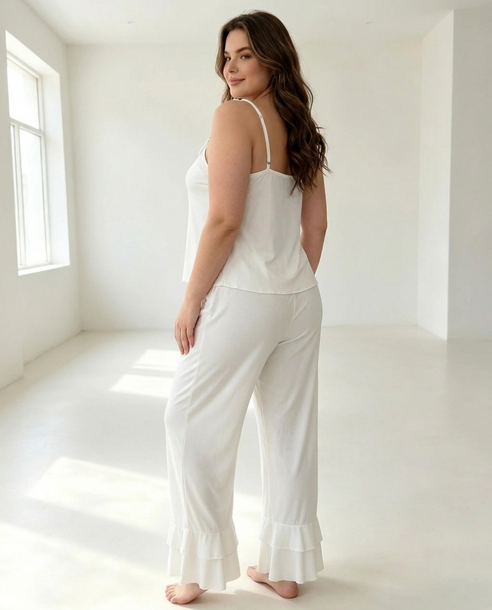 CMFY Soft Ruffle Cami Pyjama Set